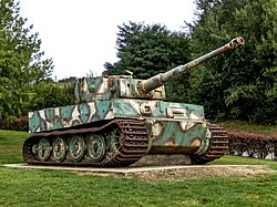 The Vimoutiers Tiger tank in Vimoutiers in Normandy, France