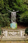 Sir Bertram MacKennal's figure representing Canada in the War Memorial Garden.