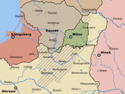 Lithuanian–Polish territorial disputes in the early 1920s, including the Republic of Central Lithuania.