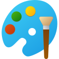 The Microsoft Paint logo used since 2022.