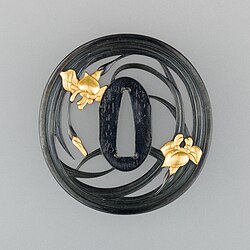 A tsuba created by Sunagawa Masayoshi. 1800s. The Metropolitan Museum of Art.