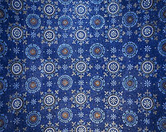 Garden of Eden mosaic in Mausoleum of Galla Placidia (5th century AD)