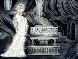 Galadriel in front of her mirror