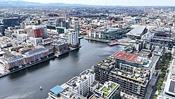 View of Grand Canal Square and the Theatre