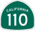 State Route 110 marker