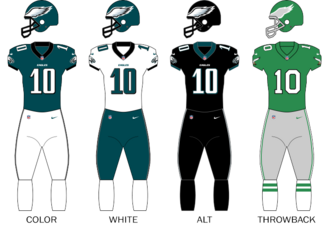 Philadelphia Eagles uniforms