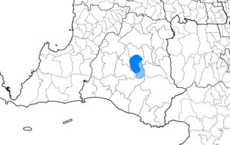 alt=   Areas where the Baduy language is spoken predominately   areas where the Baduy language is spoken in a minority