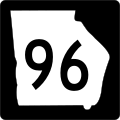 State Route 96 marker