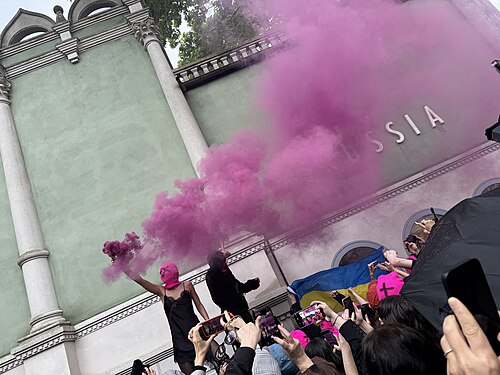 Venice Biennale protests in 2026
