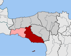 Location within the regional unit