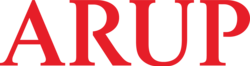 Arup's logo. The word Arup fully capitalised displayed in red.