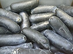 Cuttlefish ink sausages (China)