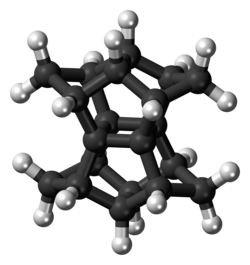 Ball and stick model of pagodane