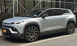 Fisker Ocean from the American Lease fleet, being used as a rideshare car in NYC
