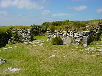 Fragmentary stone walls