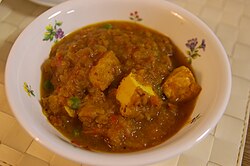 Bean curd curry