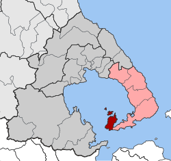 Location within the regional unit