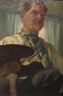Self-portrait at work (1907)