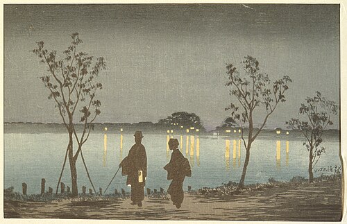 Night on the Sumida River – Kobayashi Kiyochika, 1881
