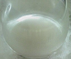 The Grignard reagent thus prepared is cooled to 0°C before the addition of the carbonyl compound. The solution becomes cloudy as the Precipitation.