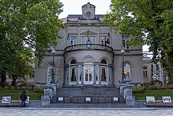Ixelles' Municipal Hall seen from the Place Fernand Cocq/Fernand Cocqplein