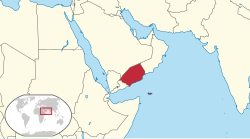 Map of the Protectorate of South Arabia