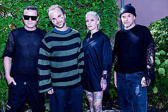 The Rasmus in 2025. From left to right: Hakala, Ylönen, Suhonen and Heinonen