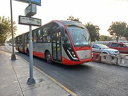A bus of the red corridor