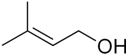 Skeletal formula of prenol