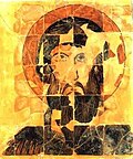 Ceramic icon of Saint Theodore, Preslav, circa 900 AD, National Archaeological Museum, Sofia