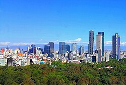 Mexico City – largest metropolitan area in the Americas, with a population of 22,300,000 in 2017