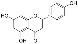 2D representation of the chemical structure of naringenin .
