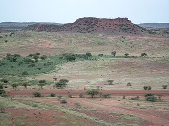 A duricrust inselberg near Dori, Burkina Faso