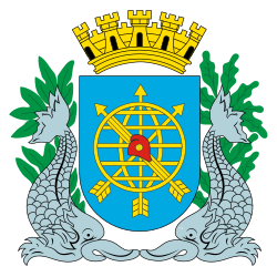 Coat of arms of Rio de Janeiro, with the Phrygian cap attached to an armillary sphere