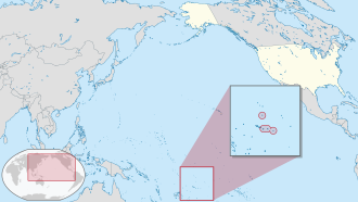 Location of American Samoa
