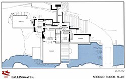Floor plan of the second story