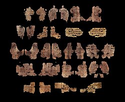 Recto and verso of all fragments composing Ms Papyrus 41