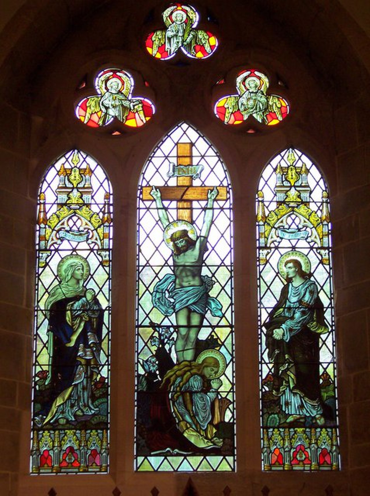 Stained Glass Window, St Hilda's Church, Ampleforth.jpg