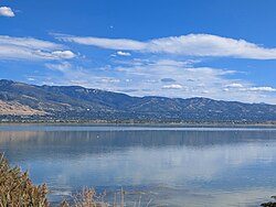 Bountiful, Utah as viewed from Farmington Bay