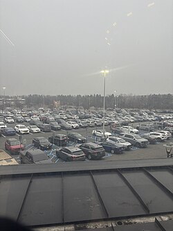 A parking lot at the Staten Island Mall.