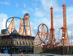 Stunt Fall at Parque Warner Madrid