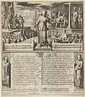 Vrouwe Justitia voor het oordeel van Zaleucus en het oordeel van Cambyses, Willem Jacobsz, scripit. Maria Strick-Becq, Delff, 1618 (RIJKS Museum)