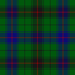 Multiple checks – Davidson, a green ground with equal blue and black bands, then with red, blue, and black over-checks.