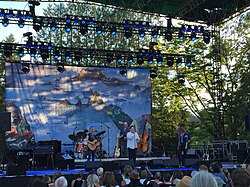 The band onstage
