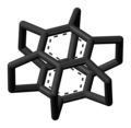 Skeletal stick model of superphane