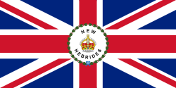 Flag of the resident commissioner of the British New Hebrides (1906–1952)