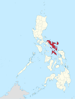 Map of the Philippines highlighting the Bicol Region