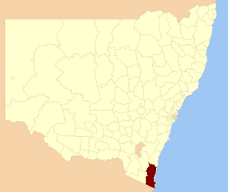 Location in New South Wales