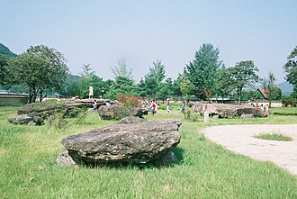 Capstones of southern-style megalithic burials in Guam-ri, North Jeolla Province, South Korea