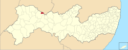 Location of Cedro in Pernambuco